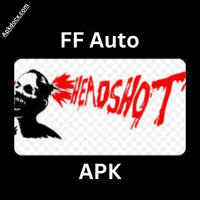 Free Fire Auto Headshot icon with a skull and red text effect.
