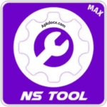 NS Tool Free Fire logo shows a purple and white sign with a wrench in the center