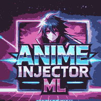 Anime Injector ML APK logo shows a video game graphics with a cartoon character