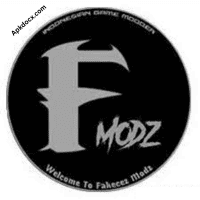 Fakecez Modz APK logo shows a black circle with white text