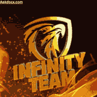 Infinity Team APK logo displays bold, golden 
