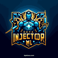 Metz Injector ML logo with a cool design, bright blue and gold colors, and bold, modern text.