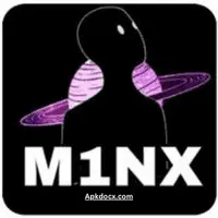 Image of M1nx Sensi APK with black and purple design