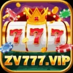 ZV777 Game logo shows a 777 in centre and slots
