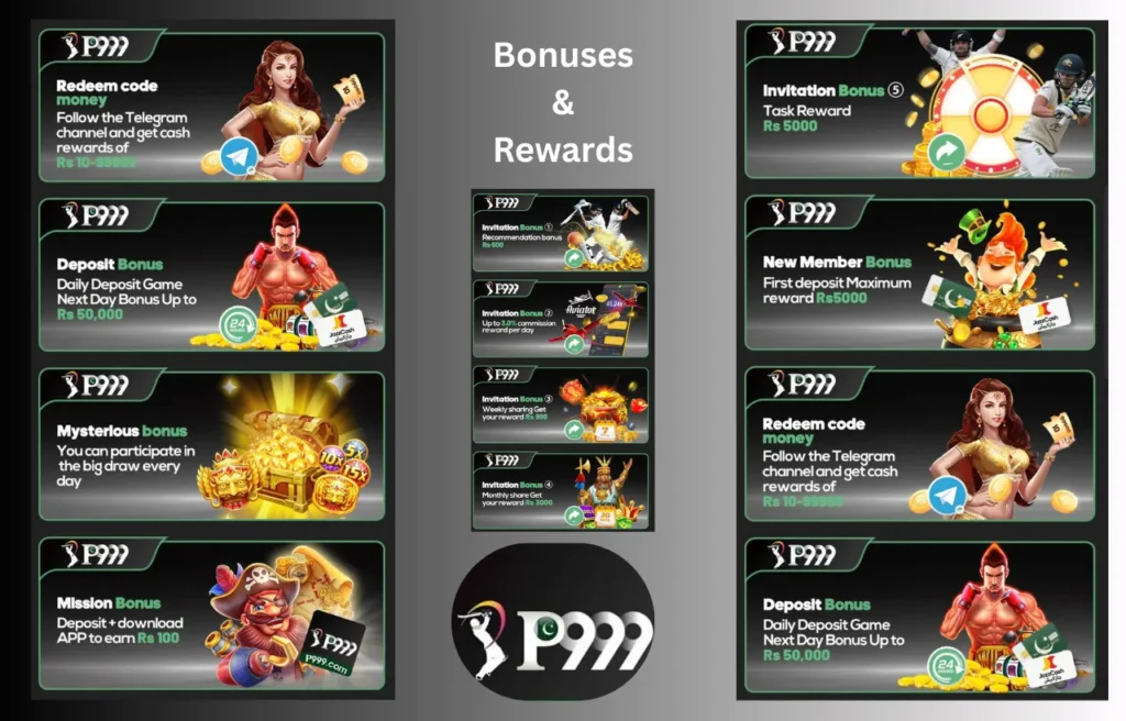 P999 Game Bonuses and Rewards