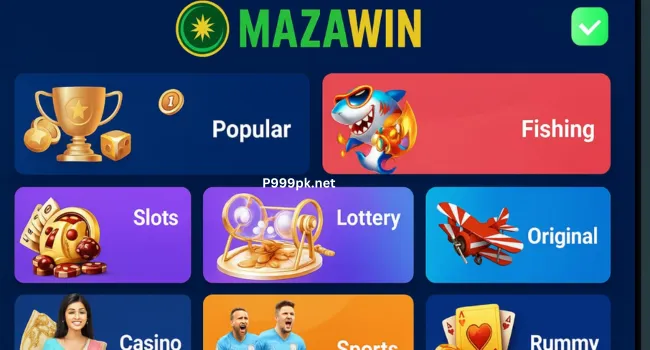 Mazawin Rewards and Games Menu