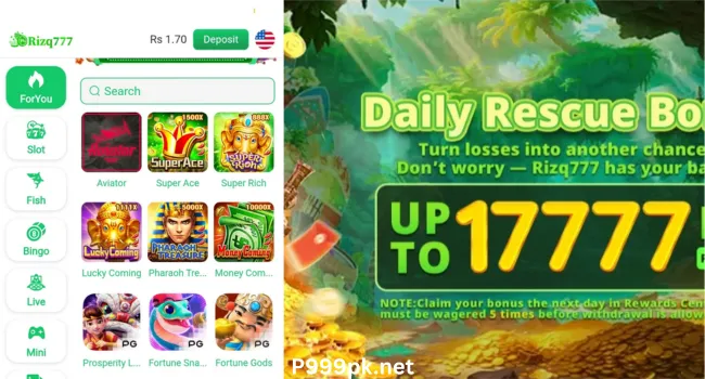 Bonuses of Rizq777 Game